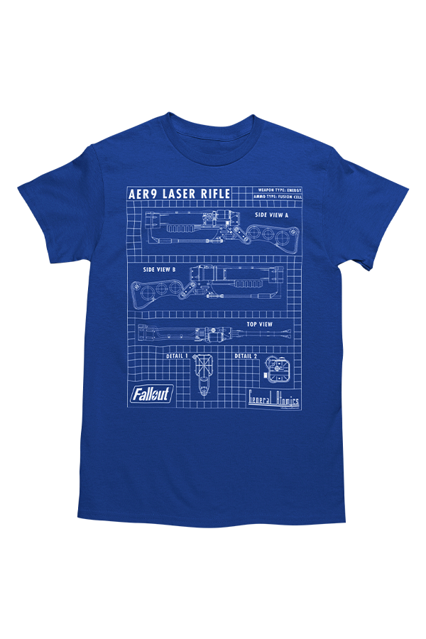 Fallout Laser Rifle Schematics Tee - Image 4