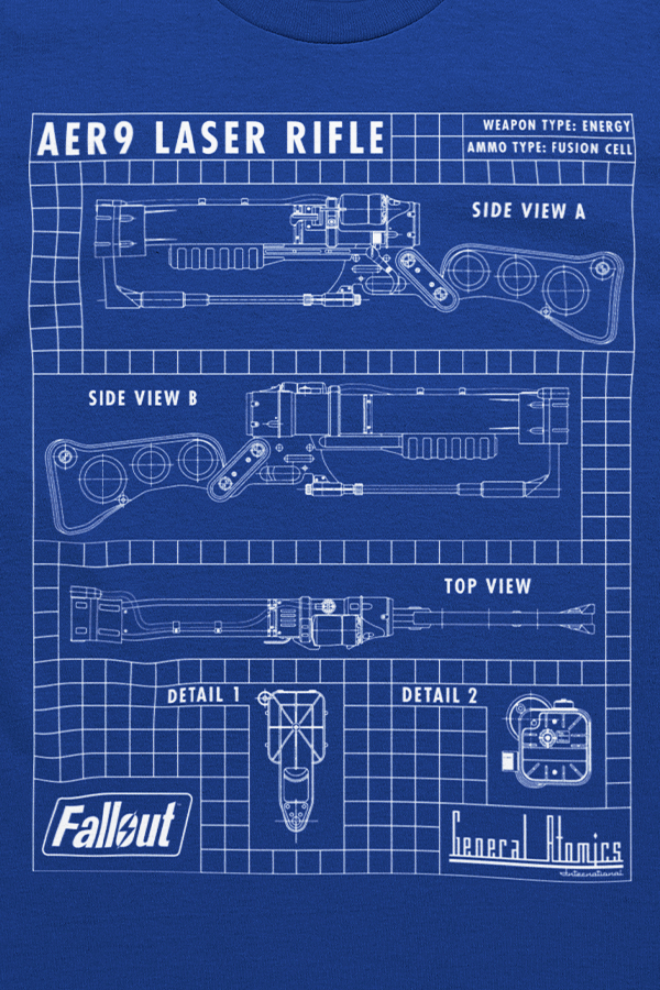 Fallout Laser Rifle Schematics Tee - Image 5