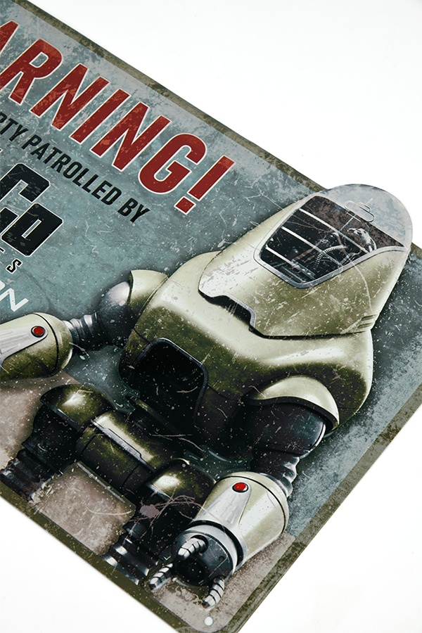 Fallout RobCo Security Metal Sign - Image 6