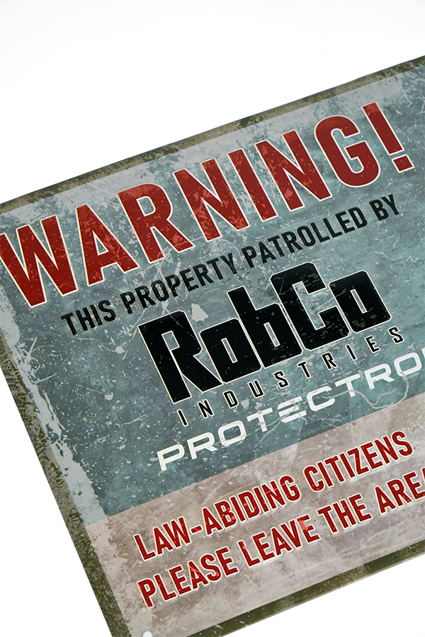 Fallout RobCo Security Metal Sign - Image 7